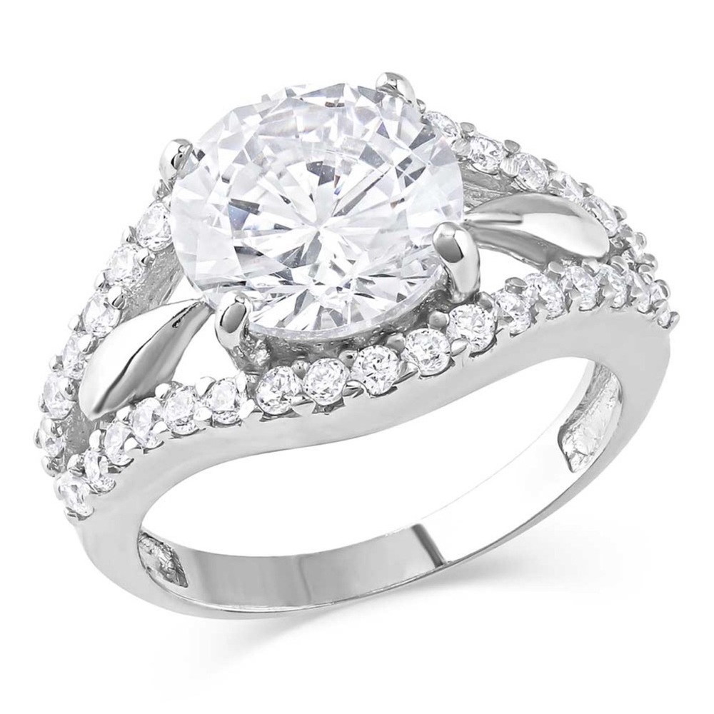 Montana Silversmiths Silver Ring with Clear Stones